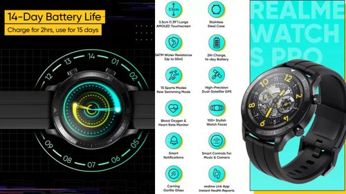 Best Smartwatch Under 10000 - Realme Watch S Pro