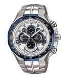 Men Fashion Blue Bezel Stainless Steel Analog Watch