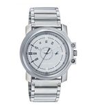 Silver Round Analog Men's Watch