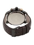 Men Charcoal Grey & Brown Analogue Watch MFB-PN-HP-3640