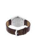 NT77082SL02W Men Silver-Toned & Brown Analogue Watch