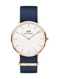 Men White Classic Bayswater Watch With Classic S Strap DW00500151