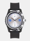 Men Silver-Toned Analogue Watch NJ3114PP02C