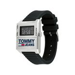 Tommy Jeans Men Silver-Toned Digital Watch TH1791672W