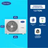 Durawhite Exi CAI12DH5R34F0 5 Star Inverter Split AC