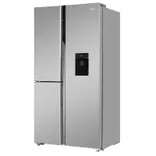 HRT-683WISU1 592L 3 Door Inox Steel SBS Refrigerator with Water Dispenser