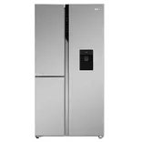 HRT-683WISU1 592L 3 Door Inox Steel SBS Refrigerator with Water Dispenser