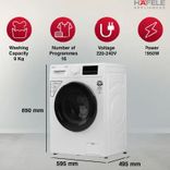 Amara 9014W 9Kg Fully Automatic Front Load Washing Machine