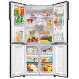 531 L, HRB-550KS (IN)-2 Graphite Black Finish French Door Bottom Mounted Frost-Free Refrigerator