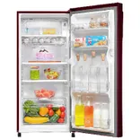 HRD-2062CRN-N 185 L, 2 Star, Red Noisettes Finish Direct Cool Single Door Refrigerator