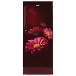 HRD-2105PRH-P 190 L, 5 Star, Red Hilton Finish Direct Cool Single Door Refrigerator with Base Drawer