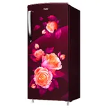 HRD-2263CRR-N 205 L, 3 Star, Red Rose Finish Direct Cool Single Door Refrigerator
