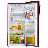 HRD-2263CRR-N 205 L, 3 Star, Red Rose Finish Direct Cool Single Door Refrigerator