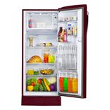 HRD-2263PRR-N 205 L, 3 Star, Red Rose Finish Direct Cool Single Door Refrigerator with Base Drawer