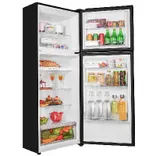 HRF-3782PKG-P 328L, 2 Star, Black Glass Finish Top Mount Frost Free Refrigerator