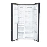 HRS-682KGU1 602L, Black Glass Finish 2 Door Side by side Convertible Refrigerator with Wifi Connectivity