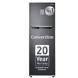 RT30C3733BX 256 L Convertible Freezer Double Door Refrigerator