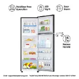 RT30C3733BX 256 L Convertible Freezer Double Door Refrigerator