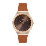 Unisex Coffee Brown Swiss Made Analogue Watch SYXG104