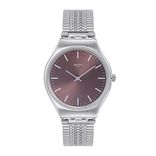 Unisex Coffee Brown Swiss Made Analogue Watch SYXS112GG