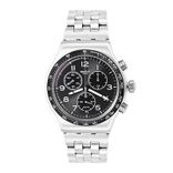 Men Black Swiss Made Chronograph Watch YVS465G