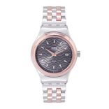 Unisex Gunmetal-Toned Swiss Made Analogue Watch YIS405G