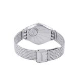 Unisex Silver-Toned Swiss Made Analogue Watch SYXS117M