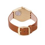 Unisex Coffee Brown Swiss Made Analogue Watch SYXG104