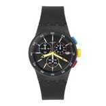 Unisex Black Chronograph Swiss Made Watch SUSB416