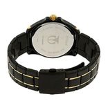 Men Black & Gold-Toned Analogue Watch NK1717KM02