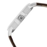 NS1584SL03 Classic Silver Dial Analog with Date Leather Strap watch for Men