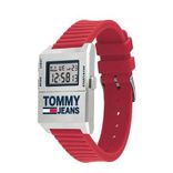 Tommy Jeans Men Silver-Toned Digital Watch TH1791674W