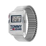 Tommy Jeans Men Silver-Toned Digital Watch TH1791669W