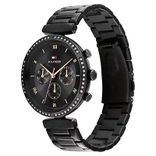 NCTH1782390 Black Dial Stainless Steel Strap Watch