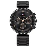 NCTH1782390 Black Dial Stainless Steel Strap Watch