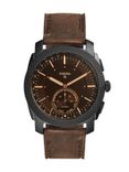 Unisex Black & Brown Hybrid Smart Watch FTW1163
