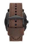 Unisex Black & Brown Hybrid Smart Watch FTW1163