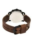 Men Coffee Brown & Black Analogue Watch