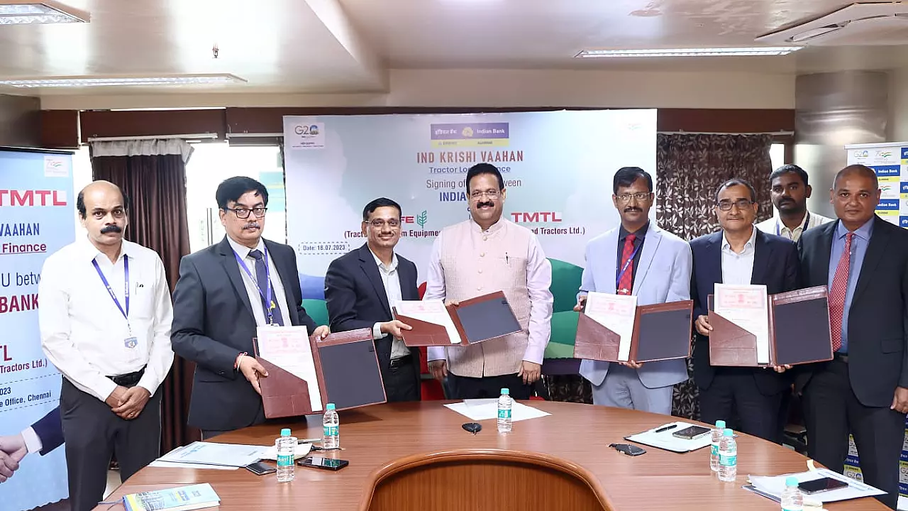 TAFE, TMT Partner With Indian Bank For Tractor Financing To boost